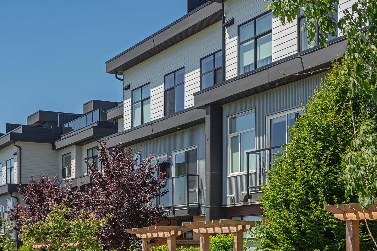 Aerial view of Willoughby and Willowbrook neighbourhoods in Langley, BC